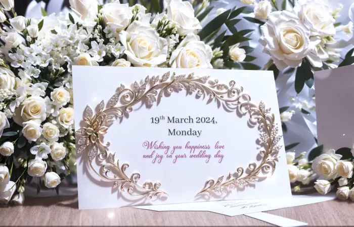 Best 3D Floral Embroidery Wedding Invitation Slideshow